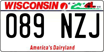 WI license plate 089NZJ