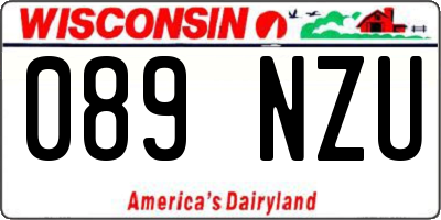 WI license plate 089NZU