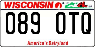 WI license plate 089OTQ