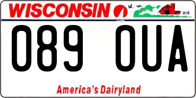 WI license plate 089OUA