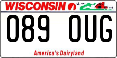 WI license plate 089OUG