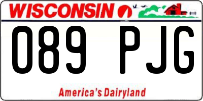 WI license plate 089PJG