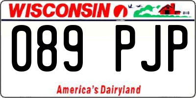 WI license plate 089PJP