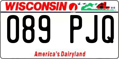 WI license plate 089PJQ