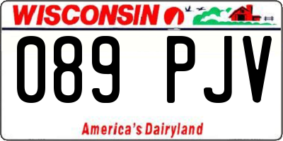 WI license plate 089PJV
