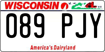 WI license plate 089PJY
