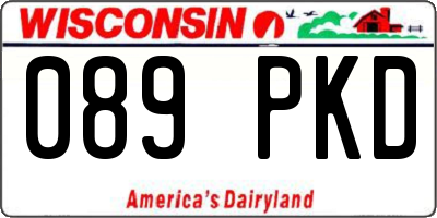 WI license plate 089PKD