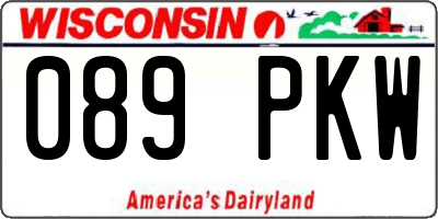 WI license plate 089PKW