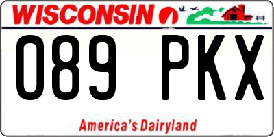 WI license plate 089PKX