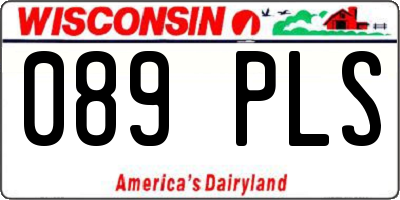 WI license plate 089PLS