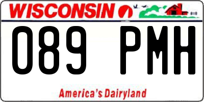 WI license plate 089PMH