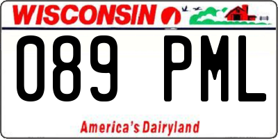 WI license plate 089PML