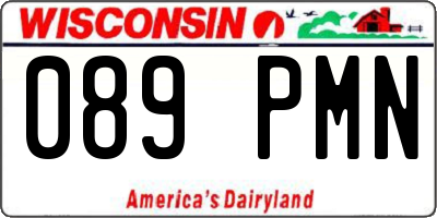 WI license plate 089PMN