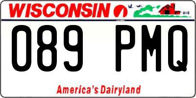 WI license plate 089PMQ