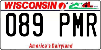 WI license plate 089PMR