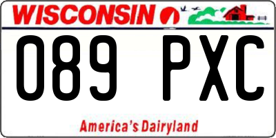 WI license plate 089PXC