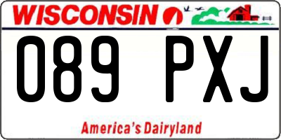 WI license plate 089PXJ