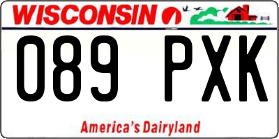 WI license plate 089PXK