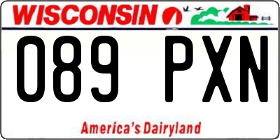WI license plate 089PXN