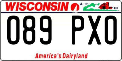 WI license plate 089PXO