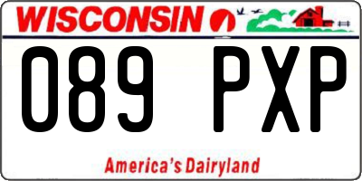 WI license plate 089PXP