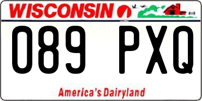 WI license plate 089PXQ