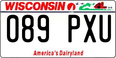 WI license plate 089PXU