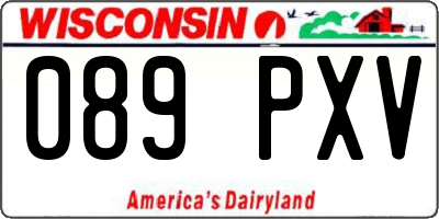 WI license plate 089PXV