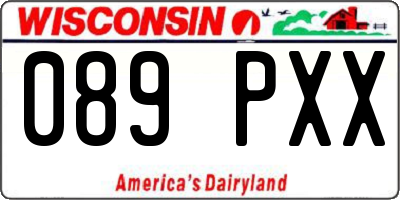 WI license plate 089PXX