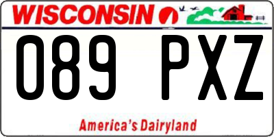 WI license plate 089PXZ