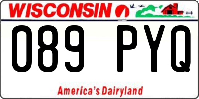 WI license plate 089PYQ