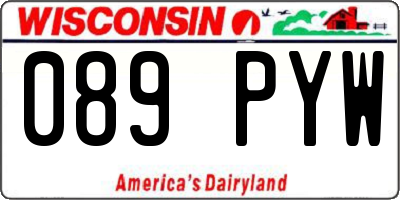 WI license plate 089PYW