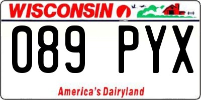 WI license plate 089PYX