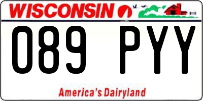WI license plate 089PYY