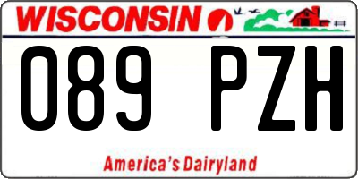 WI license plate 089PZH