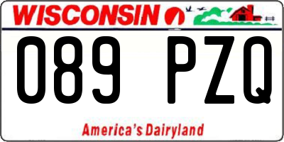 WI license plate 089PZQ