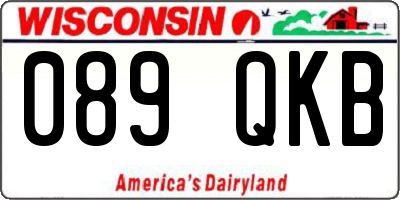 WI license plate 089QKB