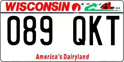 WI license plate 089QKT