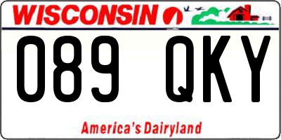 WI license plate 089QKY