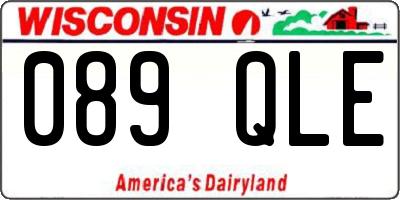 WI license plate 089QLE