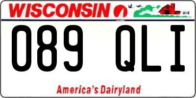 WI license plate 089QLI