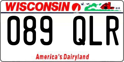 WI license plate 089QLR