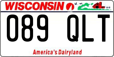 WI license plate 089QLT