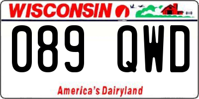 WI license plate 089QWD