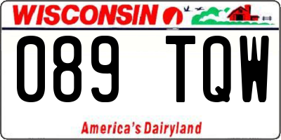 WI license plate 089TQW