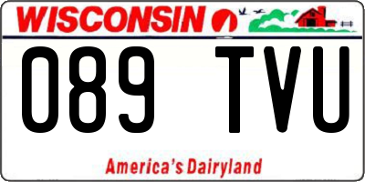 WI license plate 089TVU