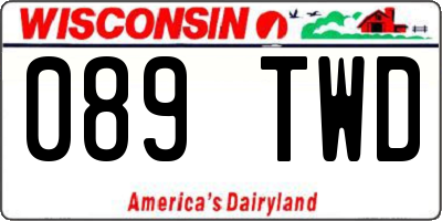 WI license plate 089TWD