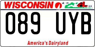 WI license plate 089UYB