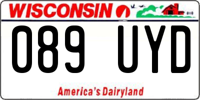 WI license plate 089UYD