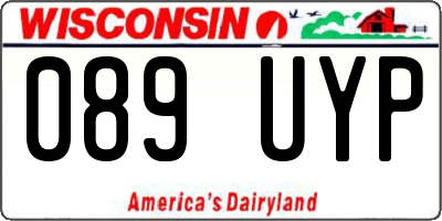 WI license plate 089UYP
